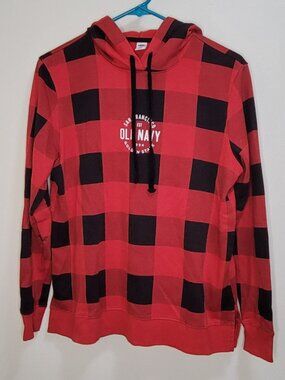 Women's Old Navy buffalo plaid hoodie
